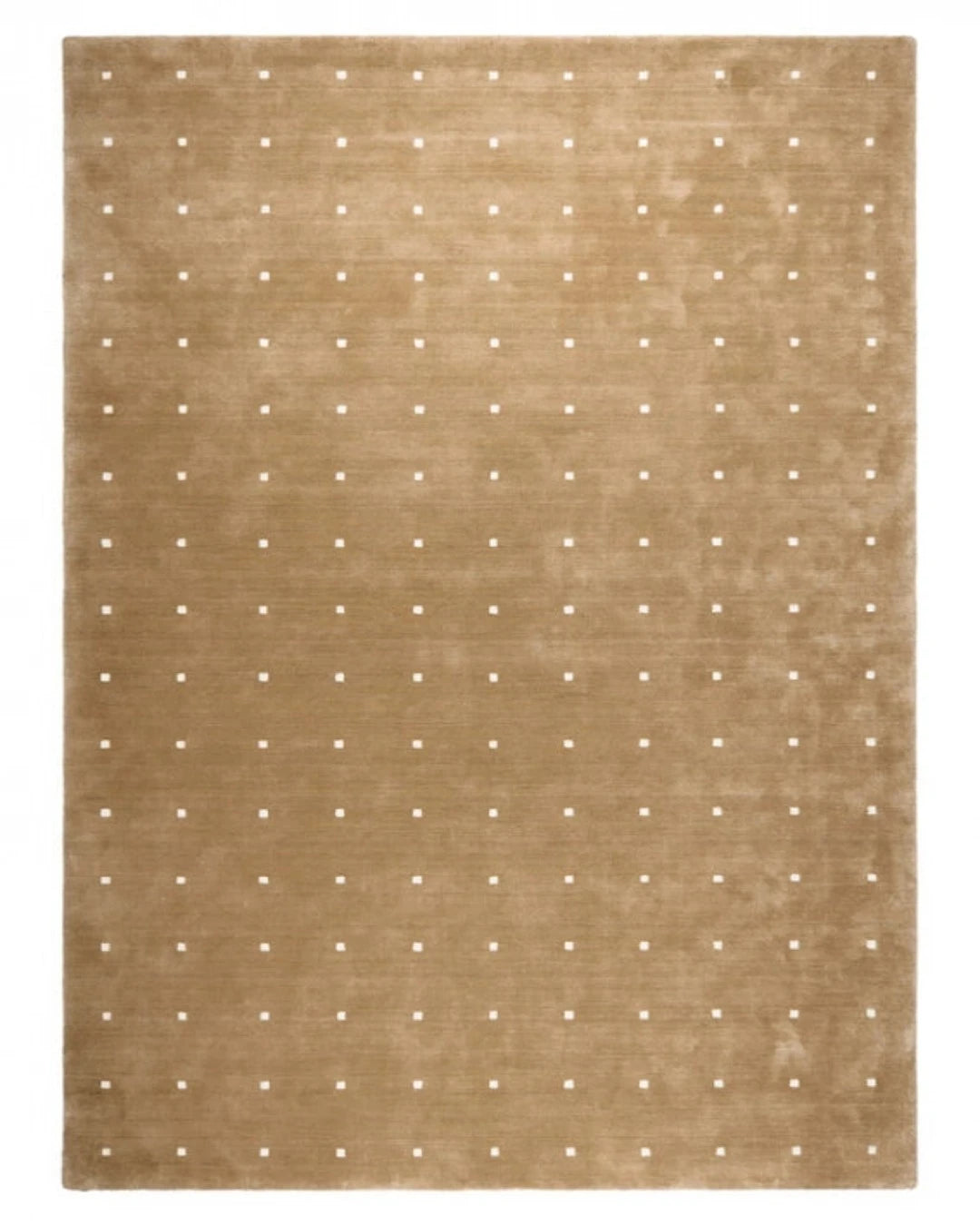 Light Brown Hand Tufted Anti Skid Hem Wool Rug