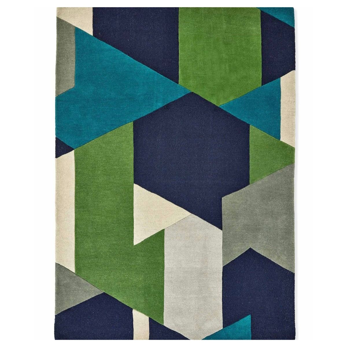 Hexa Hand Tufted Wool Designer Carpet