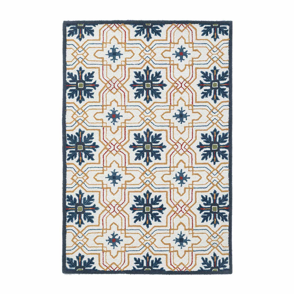 Amask Beige Hand Tufted Woolen Rug