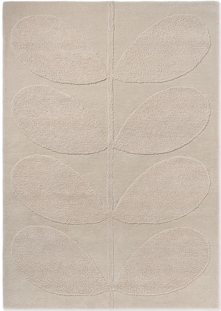 Ivory Solid Designer Hand Tufted Wool Designer Carpet