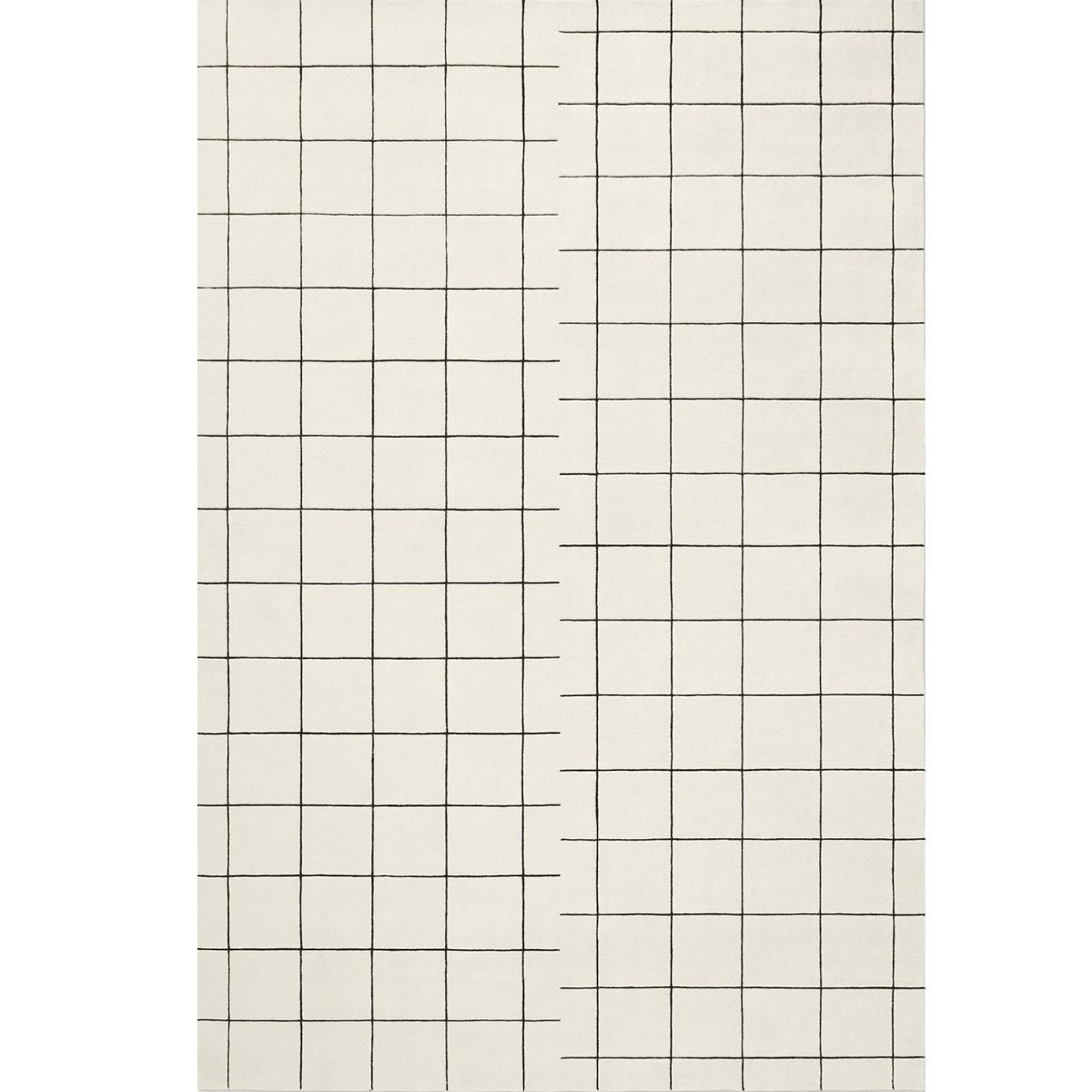 Grid Hand Tufted Wool Designer Carpet