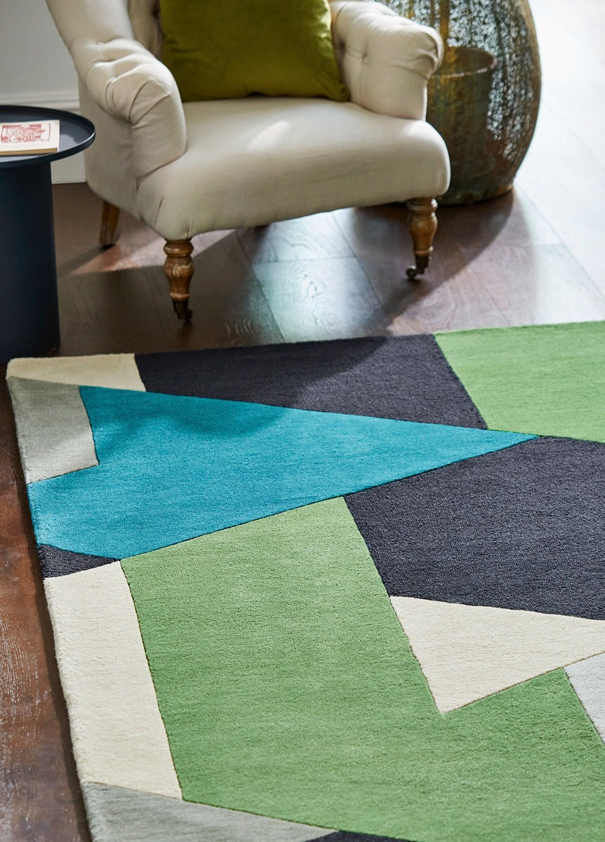 Multicolor Designer Hand Tufted Wool Designer Carpet