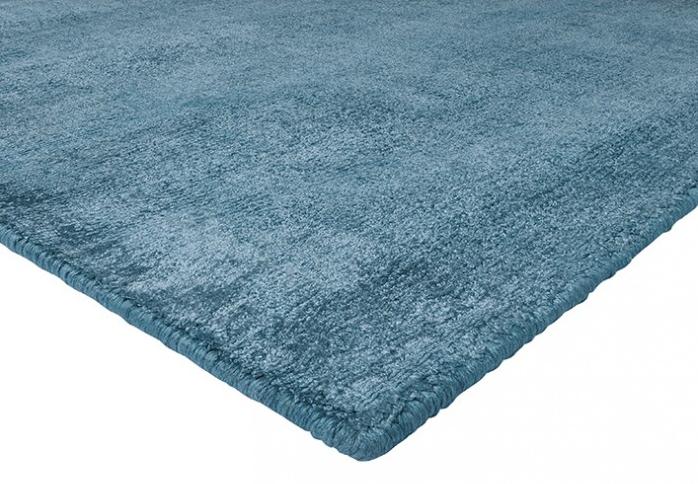 Soft Blue Hand-Loomed Premium Viscose Rug