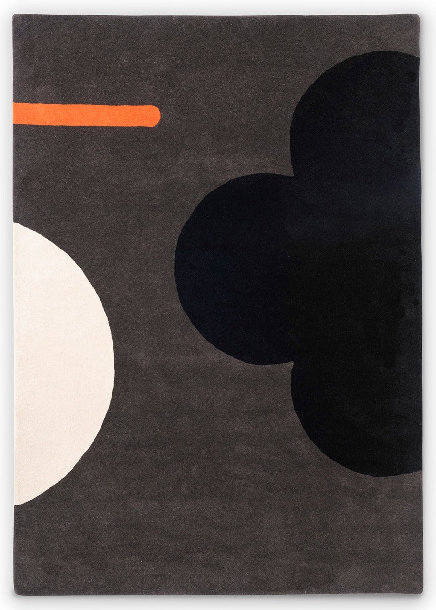 Black Hand Tufted Rug