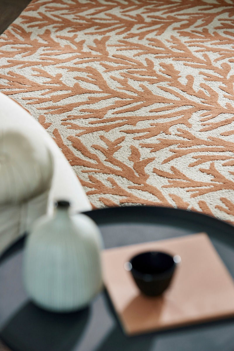 Atoll Auburn Beige Hand Tufted Woolen Rug