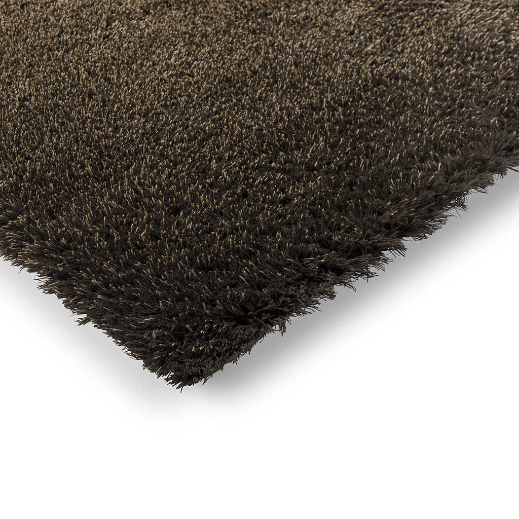 Beige Handcrafted Microfiber Solid Super Soft Shaggy Carpet