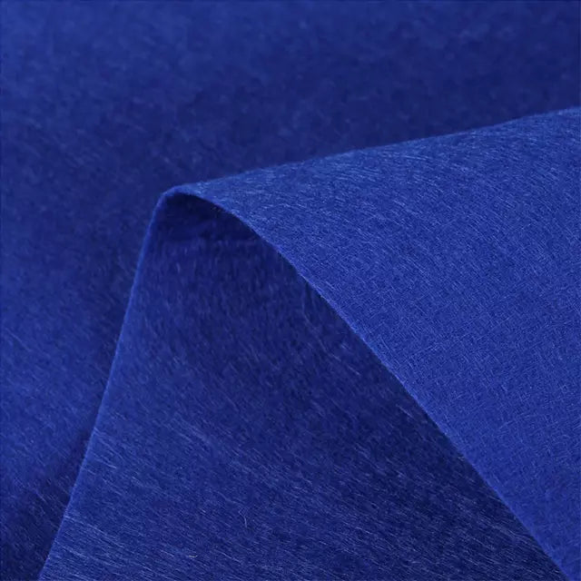 Width 2 Feet  Blue Plain Solid Carpet for Stage, Exhibition 3MM