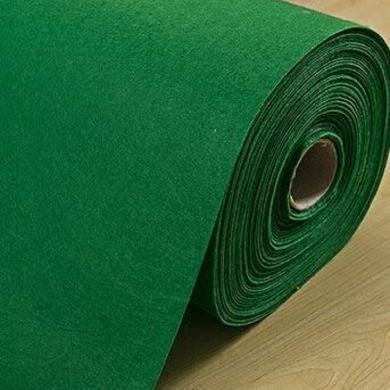 Width 2 Feet  Green Plain Solid Carpet for Stage, Exhibition 3MM