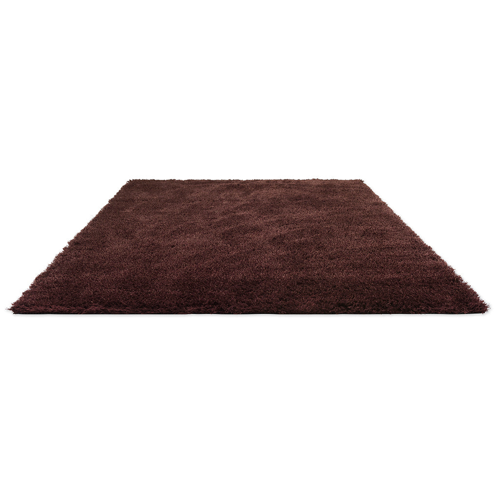 Burgundy Handcrafted Microfiber Solid Super Soft Shaggy Carpet