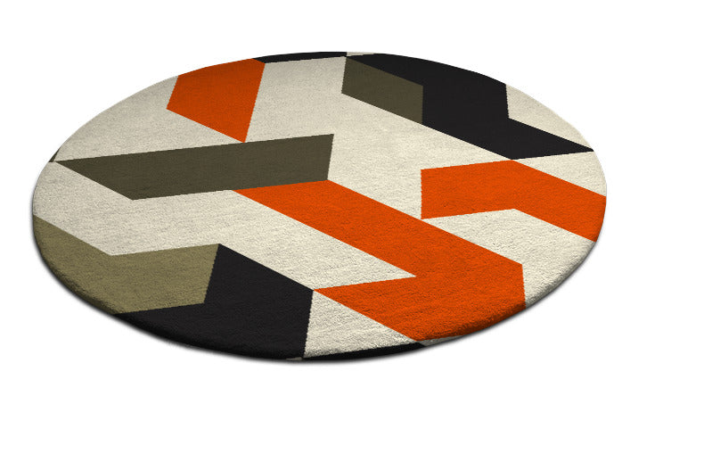 Subway  Hand Tufted Round Wool Rug