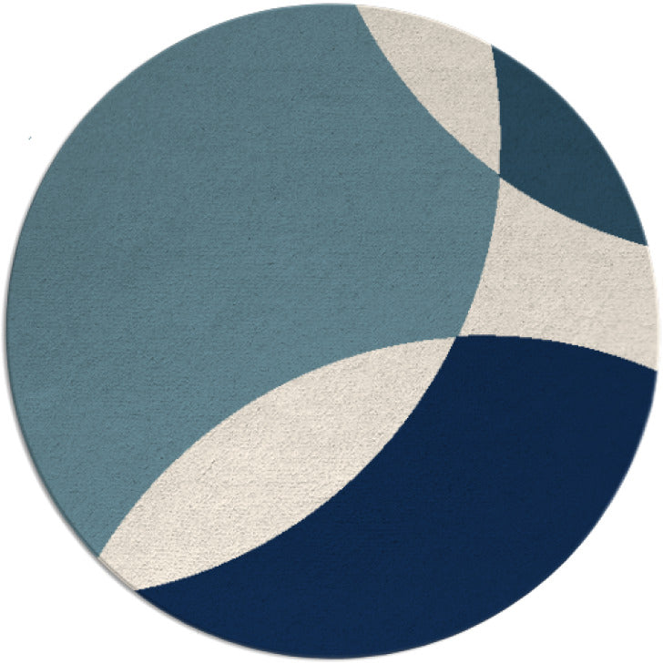 Ovolo Hand Tufted Round Wool Rug