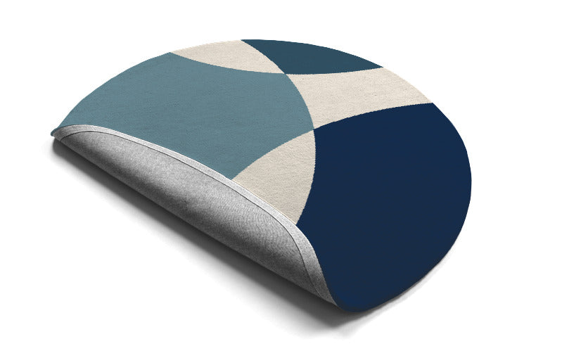 Ovolo Hand Tufted Round Wool Rug