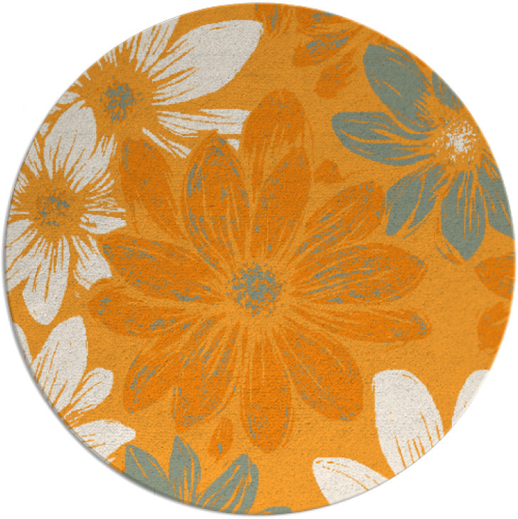 Petalia  Hand Tufted Round Wool Rug