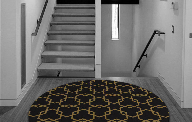 Hexstar  Hand Tufted Round Wool Rug