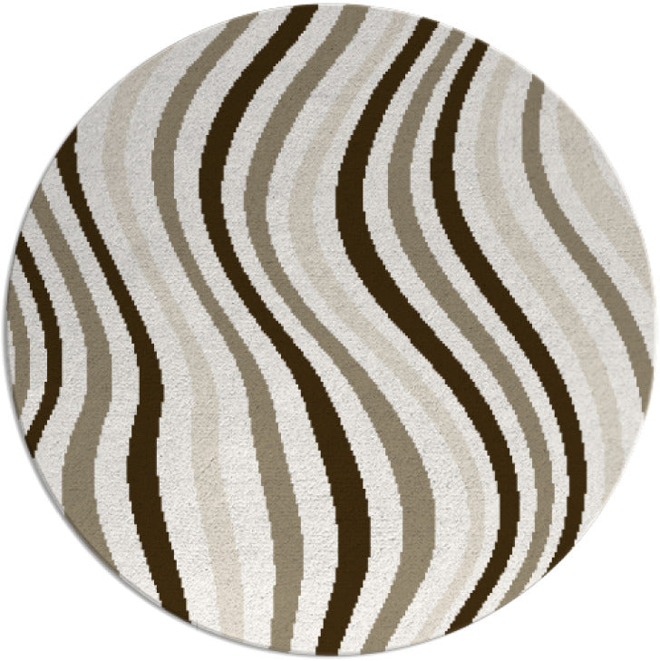 Whirley Hand Tufted Round Wool Rug