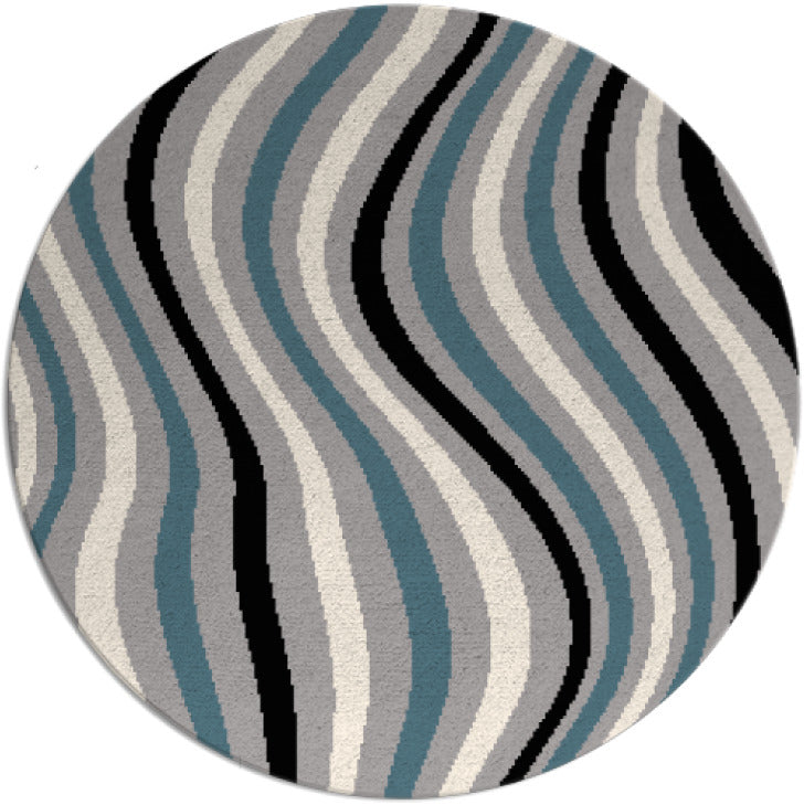 Whirly Hand Tufted Round Wool Rug