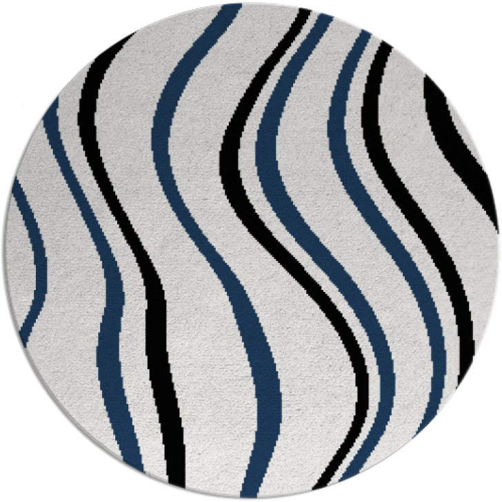 Whirly Hand Tufted Round Wool Rug