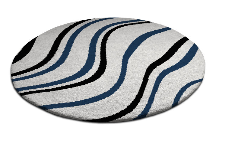 Whirly Hand Tufted Round Wool Rug