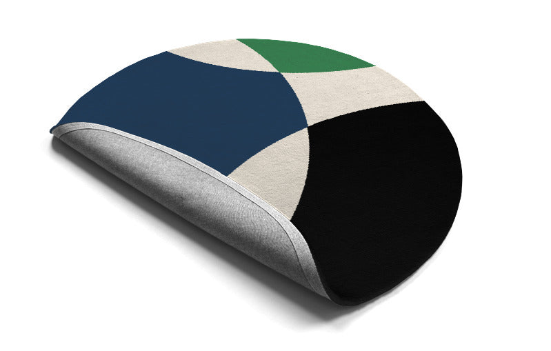 Ovolo Hand Tufted Round Wool Rug