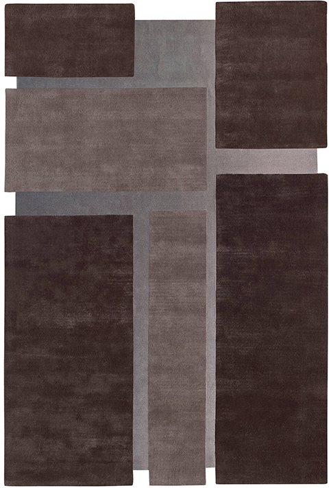 Brown Irregular Handmade Rug