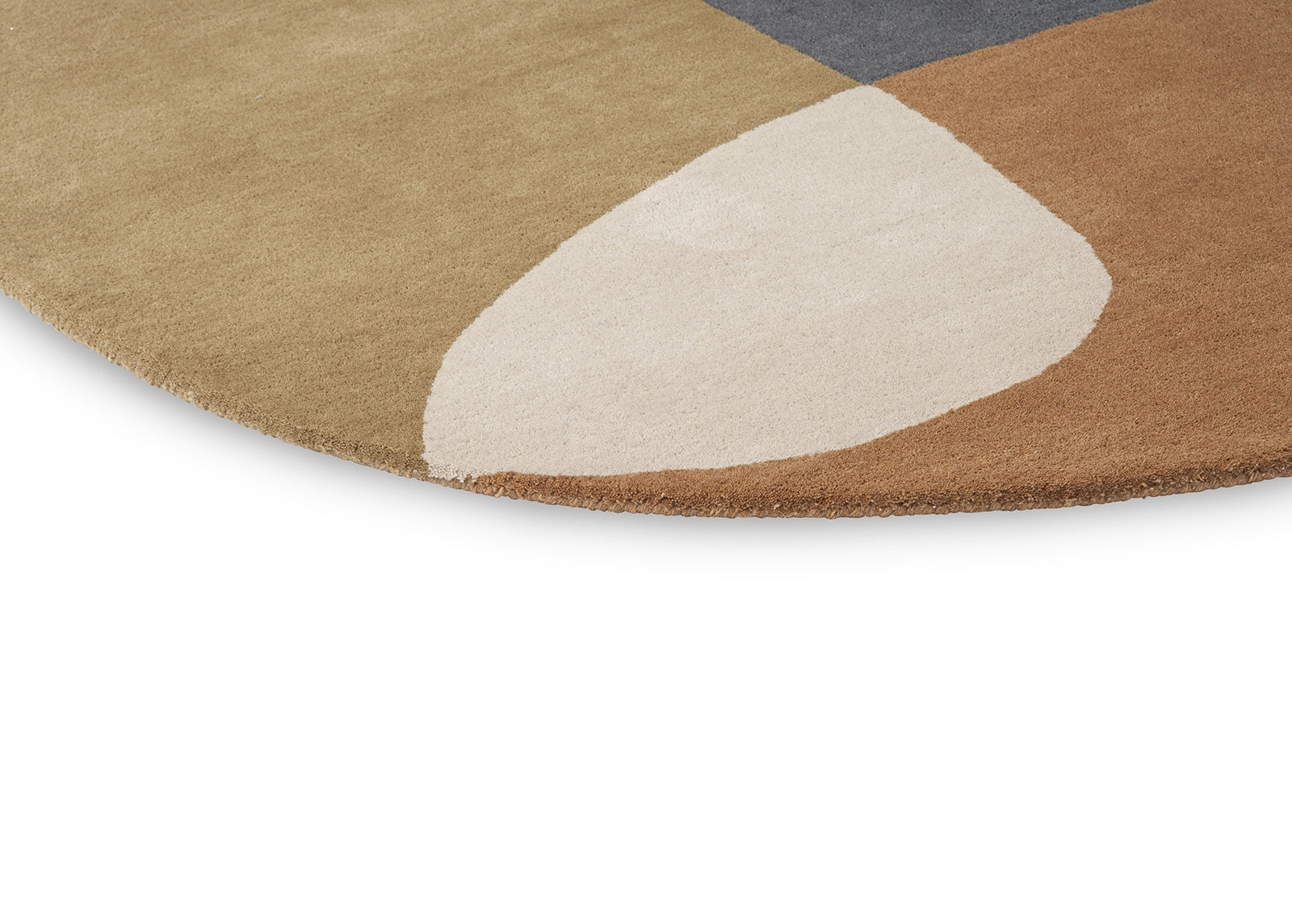 Irregular Oval Rug Art Deco Oval Irregular Handmade Rug – Jewel Carpet
