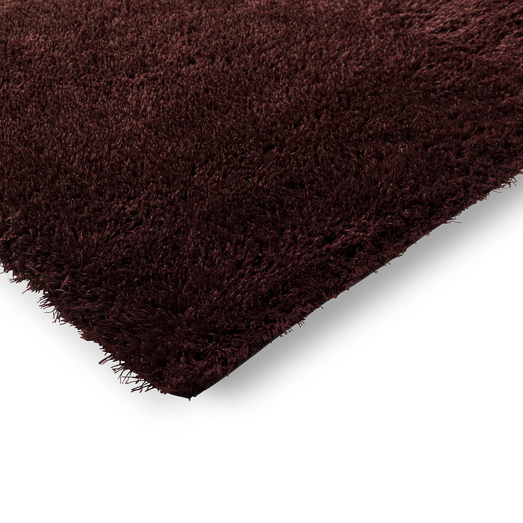 Burgundy Handcrafted Microfiber Solid Super Soft Shaggy Carpet