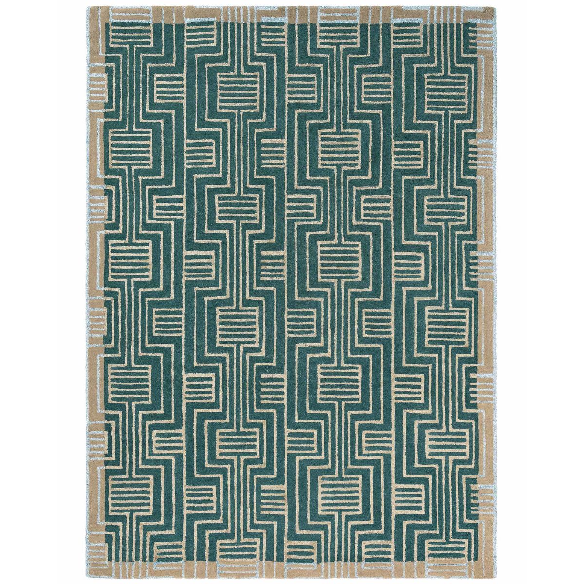 Maze Hand Tufted Wool Designer Carpet