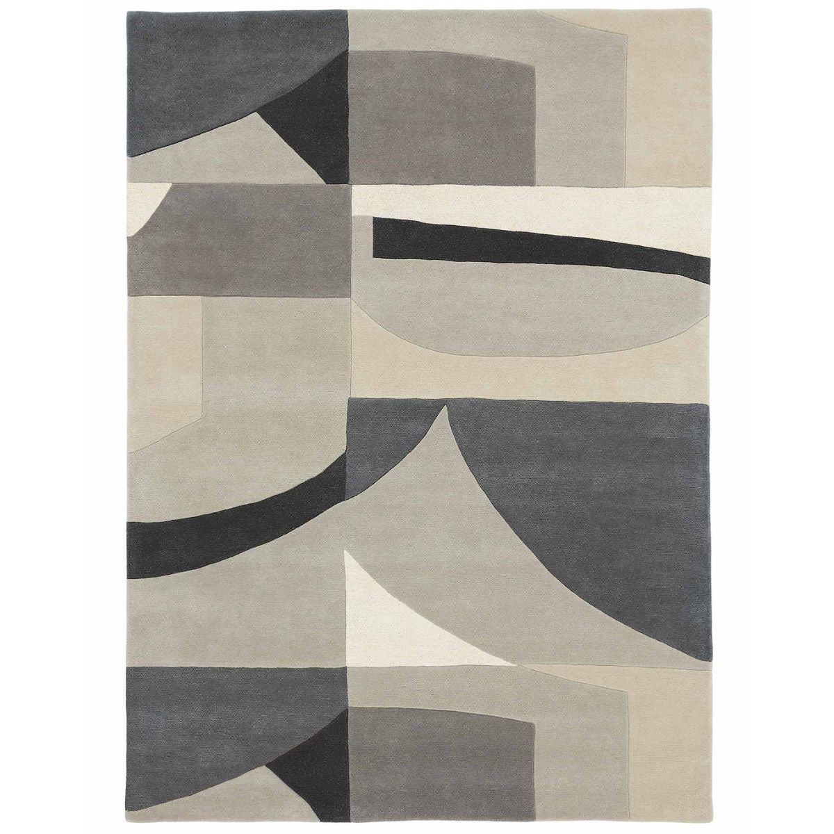 Shadow Hand Tufted Wool Designer Carpet